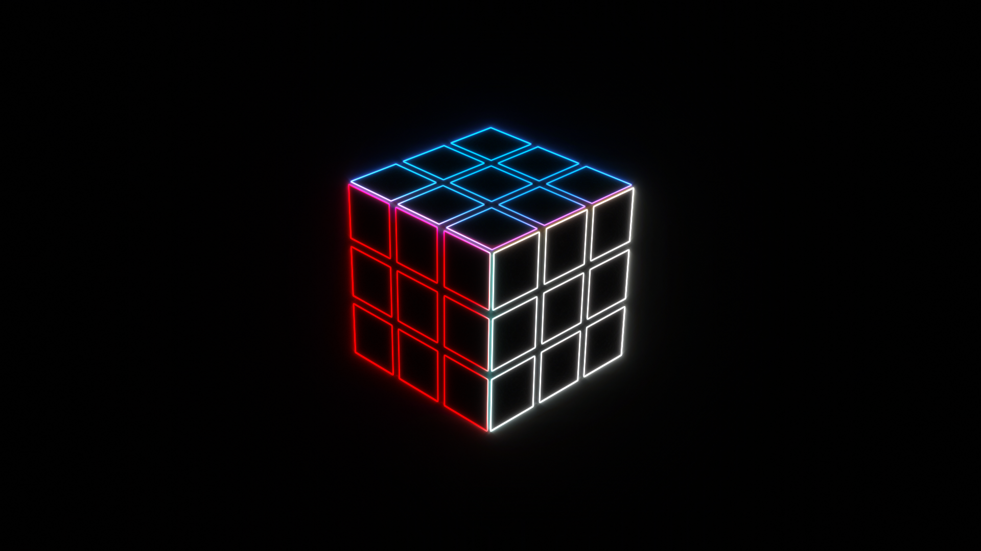Rubiks Cube Background HD Image All White
