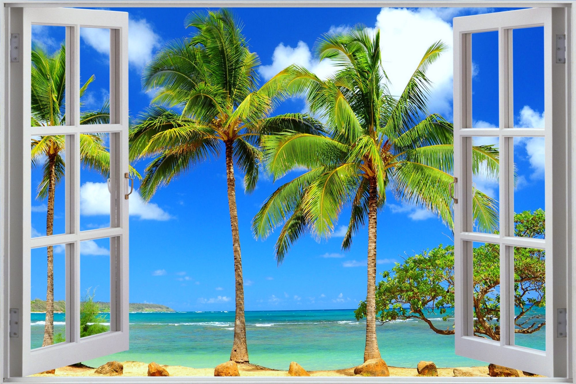 Window to Tropical Beach