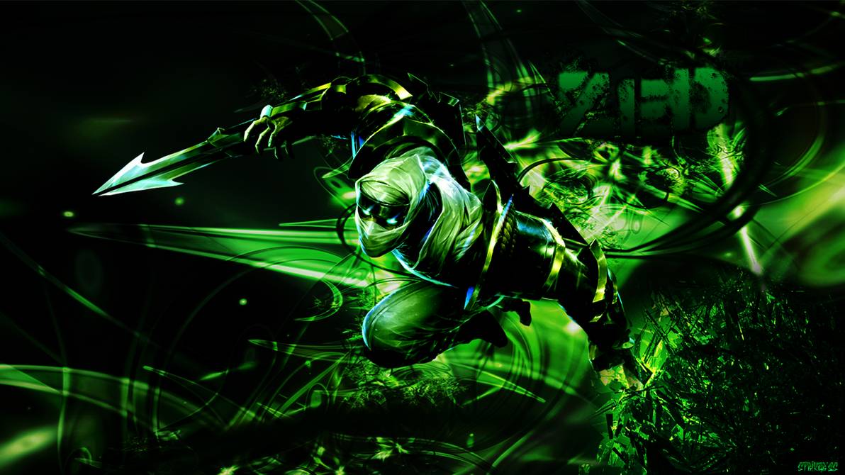 Green Bladestorm Zed Wallpaper By Strikerzzart