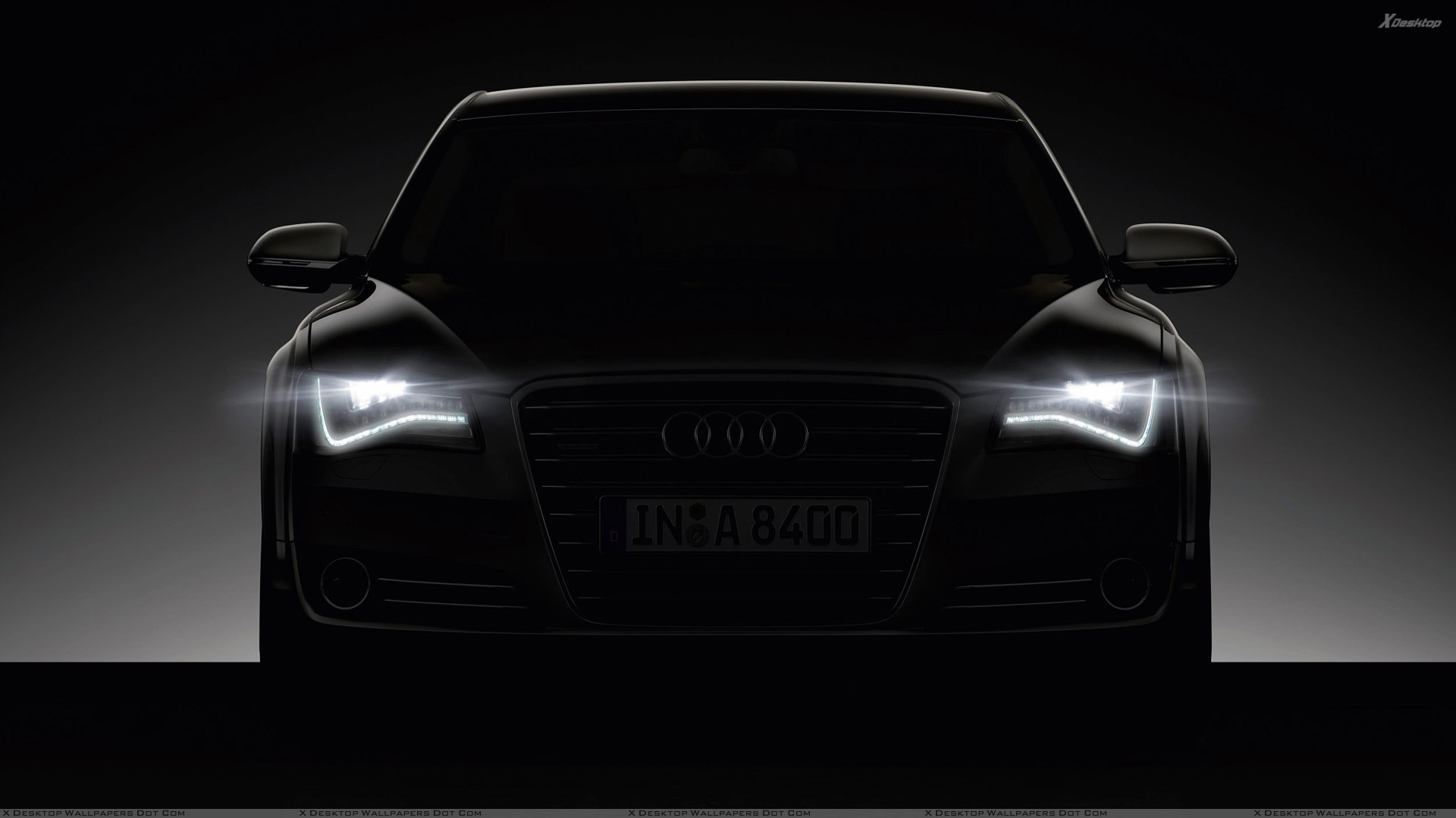 Front Headlights On Audi A8 Wallpaper