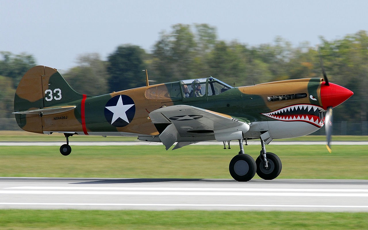 Aircraft Airplanes Warbird P Fighters Airfield HD Wallpaper Of