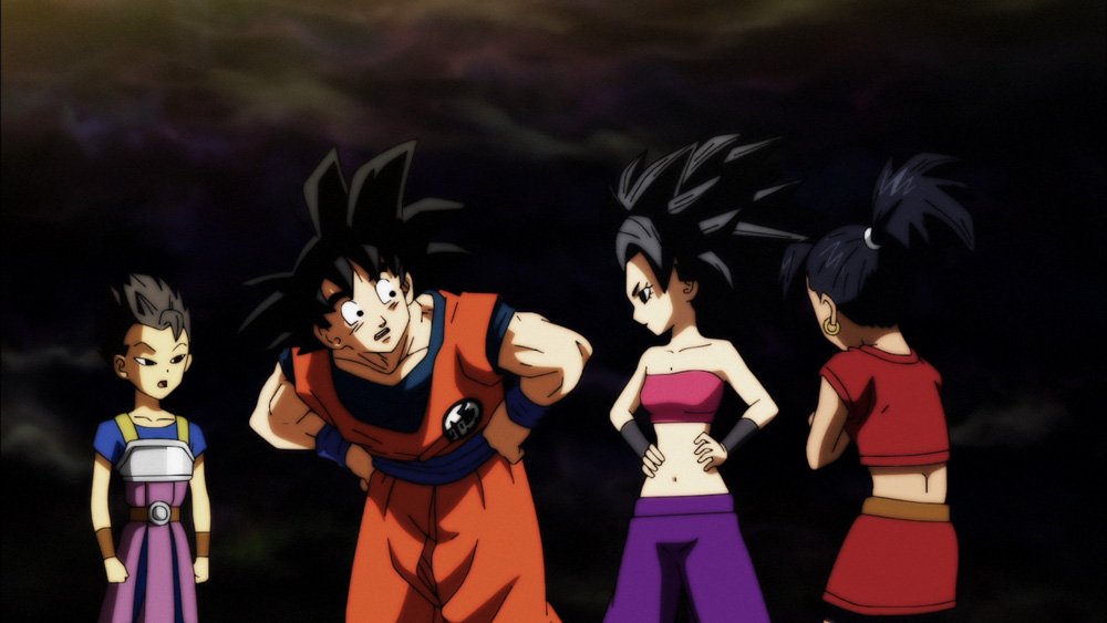 Dragonball Super Goku Meets Caulifla And Kale By Digi