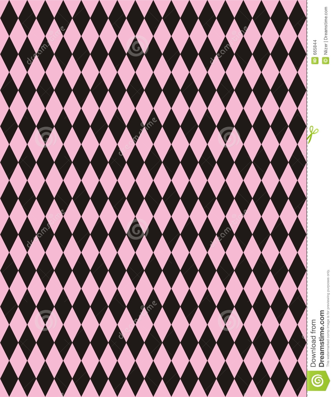 Diamond Harlequin Pattern Wallpaper Vector Pink Black