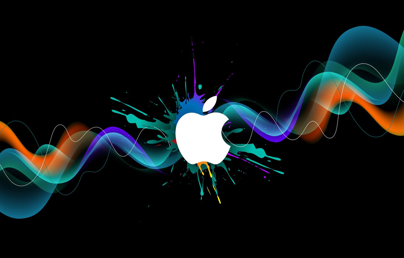 Wallpaper Paint Apple Logo Brand Image For Desktop Section Hi