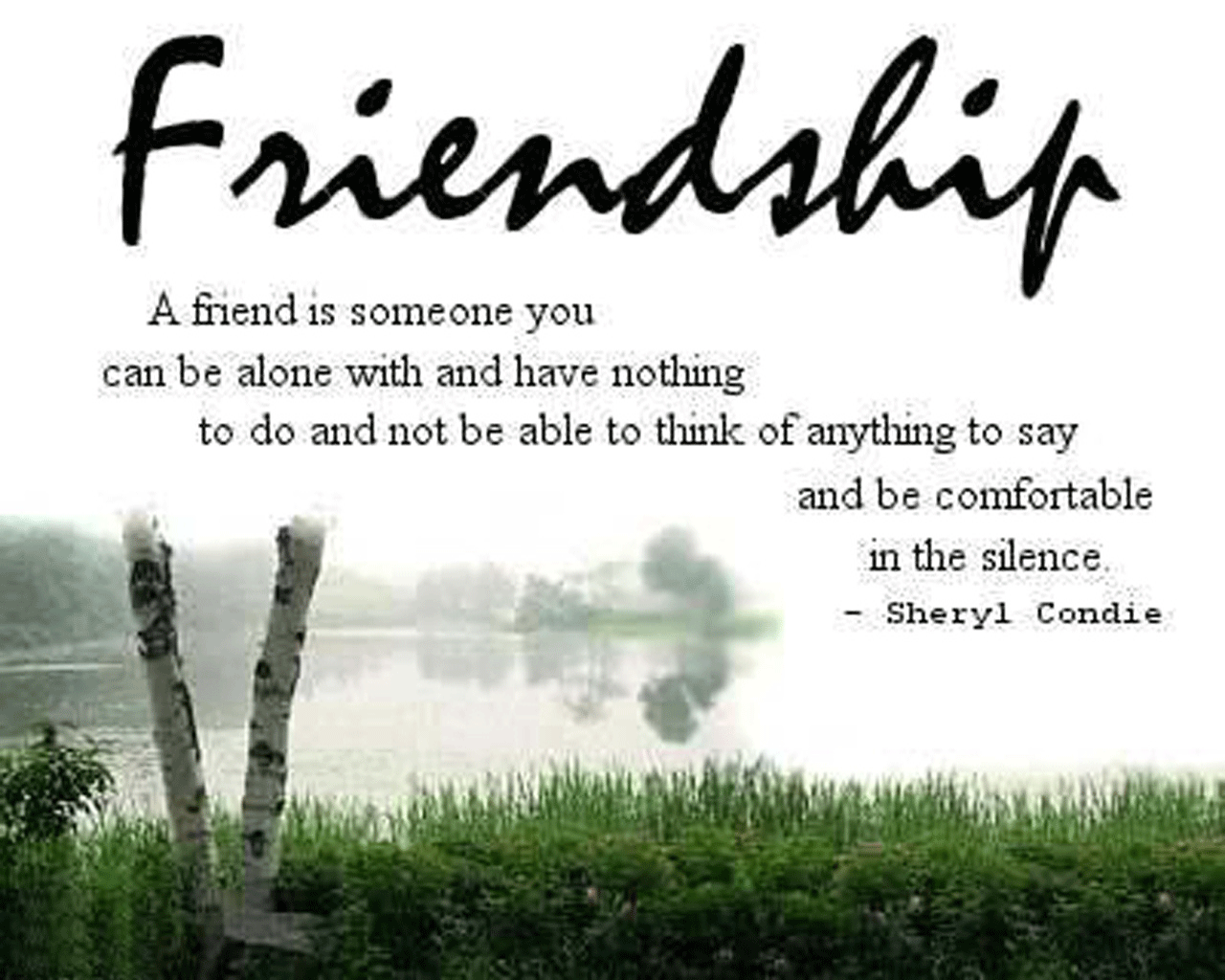Friendship Quote Wallpaper Which Is Under The