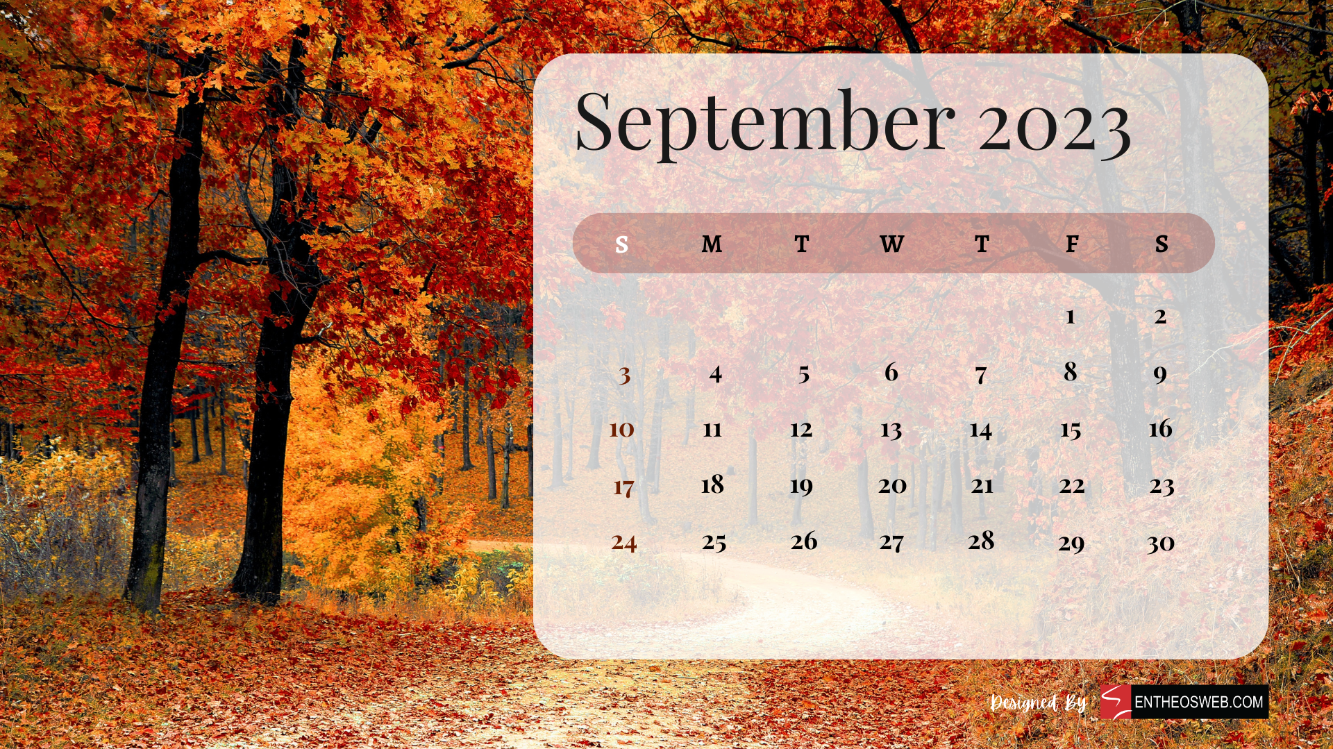 September Calendar Desktop Wallpaper Entheosweb In
