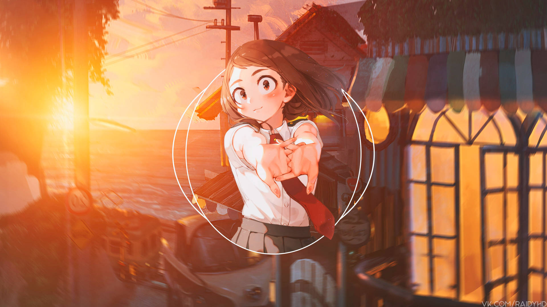 Ochaco Uraraka Sunrise 13uxpnxqjvjbbd9c Wallpaper