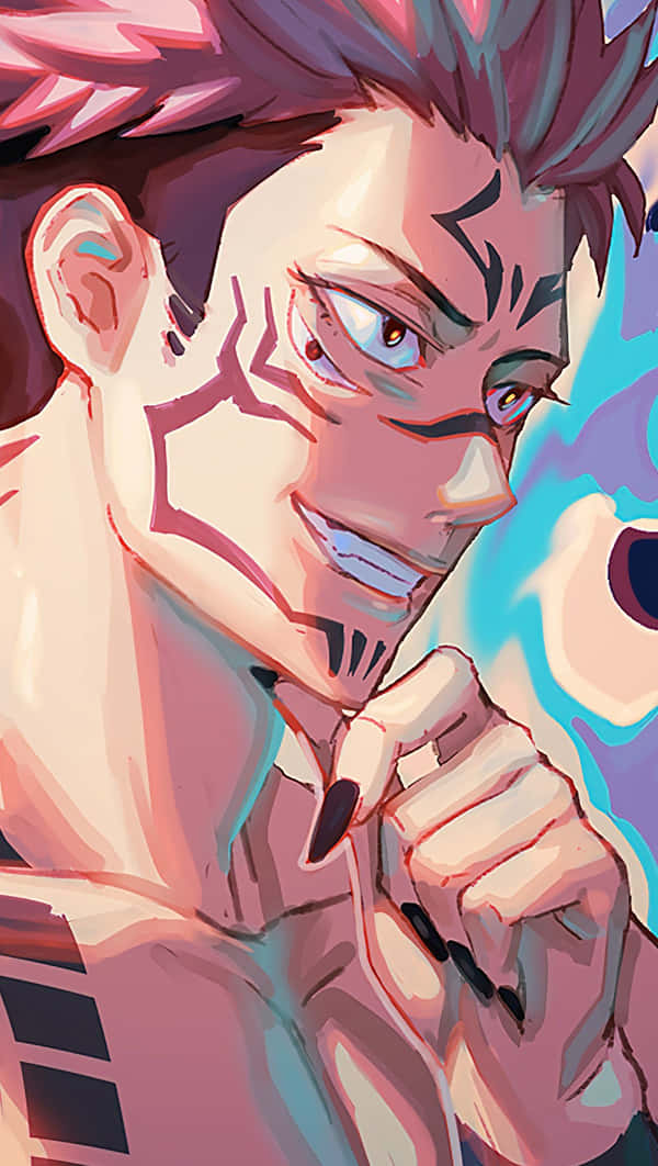 Experience The Speed Power And Performance Of Sukuna Mobile Wallpaper
