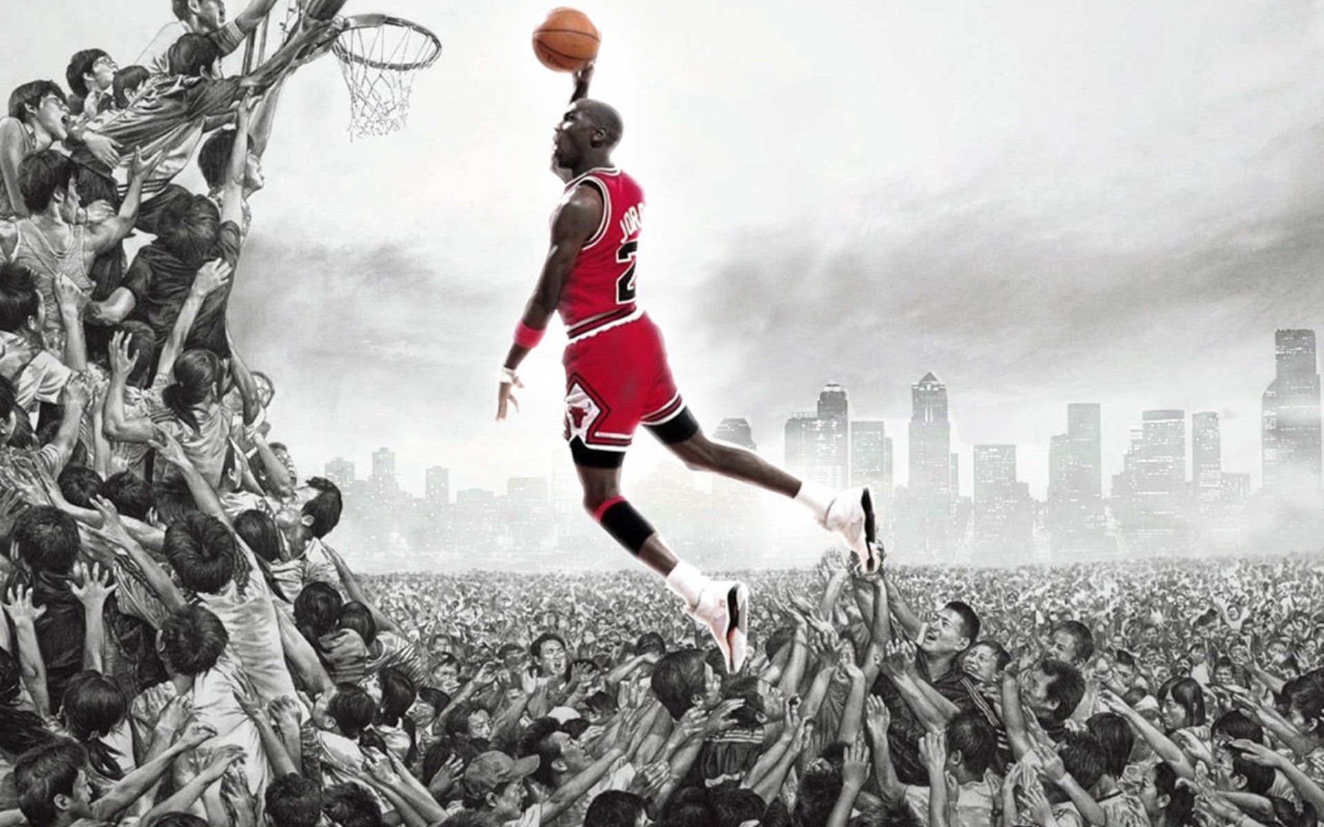 Michael Jordan Dunking Wallpaper