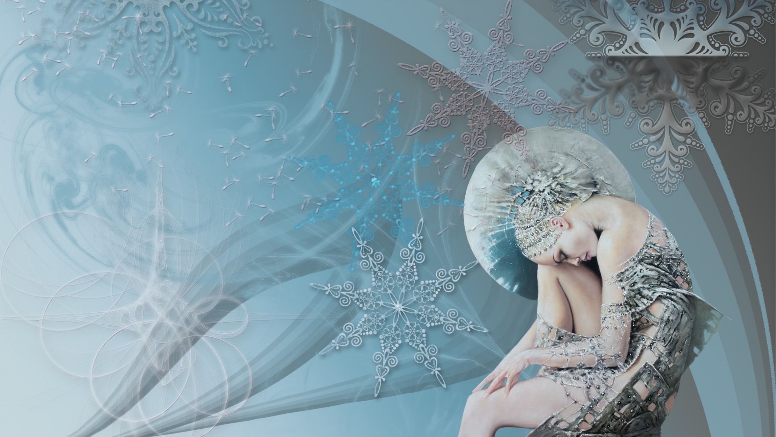 Snow Queen Background Wallpaper High Definition Quality