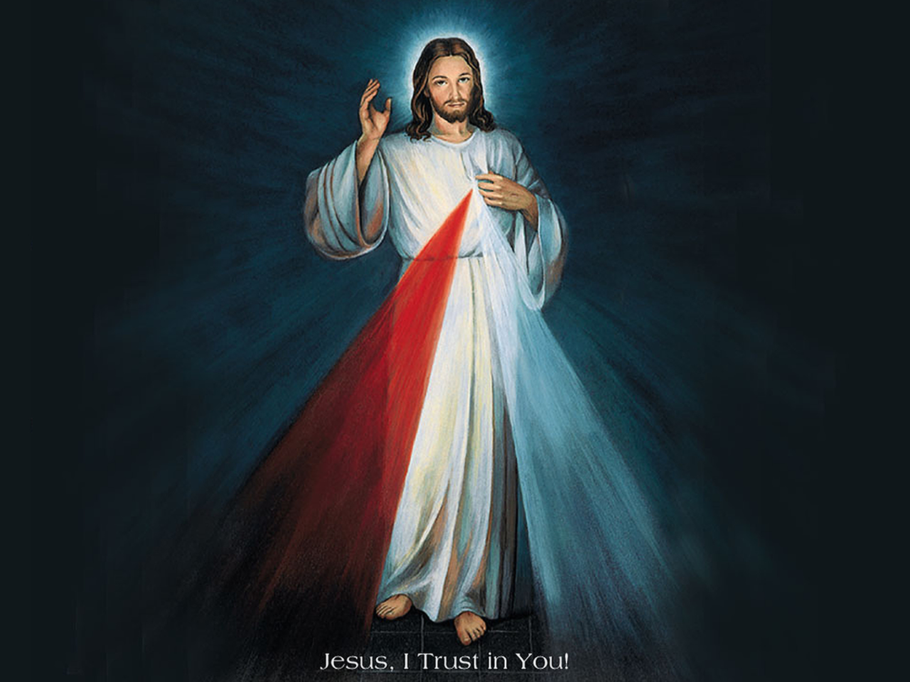 The Hyla Divine Mercy Image Wallpaper