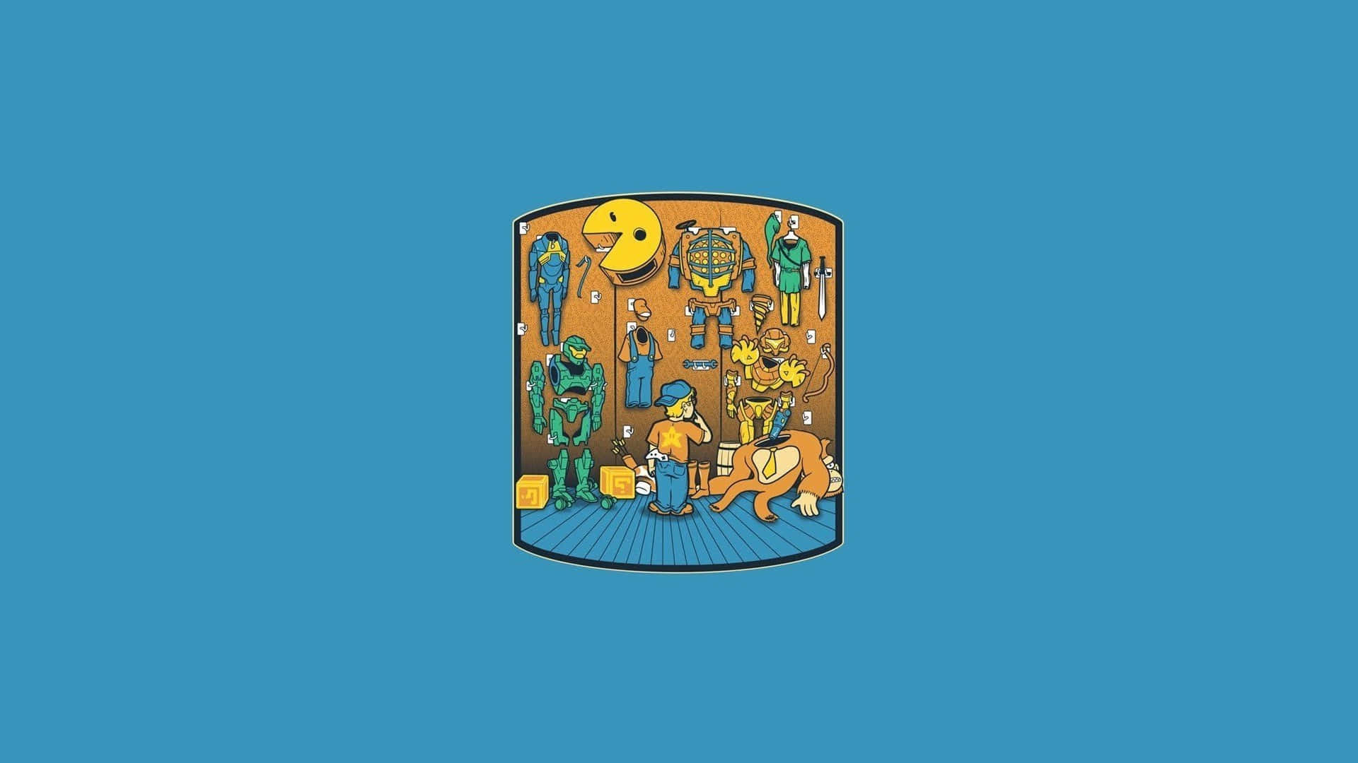 Minimalist Retro Wallpaper