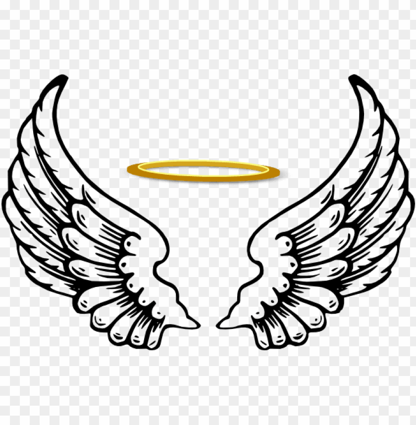 Angel Wings With Halo Wing Png Image Transparent