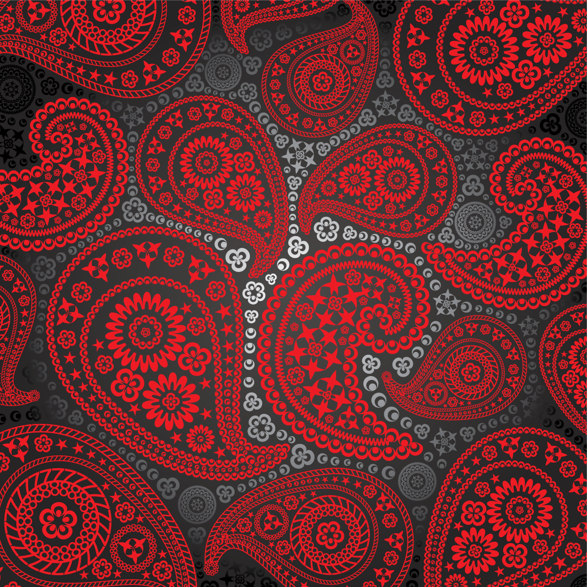 Red And Black Paisley Pattern Hq Pic High Quality Pictures