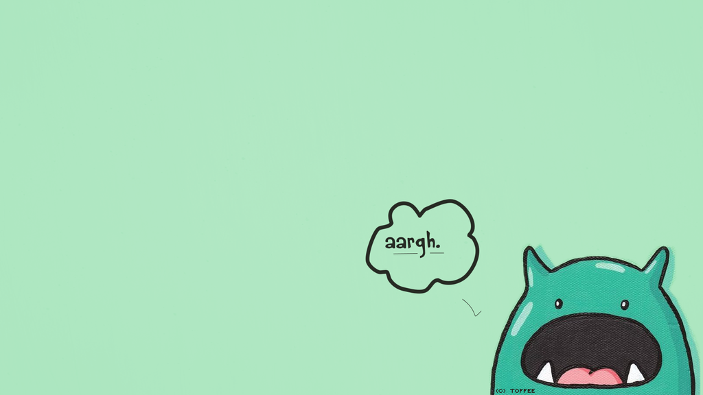 Wallpaper Cute Monster 3 by BlackToffee 1024x576
