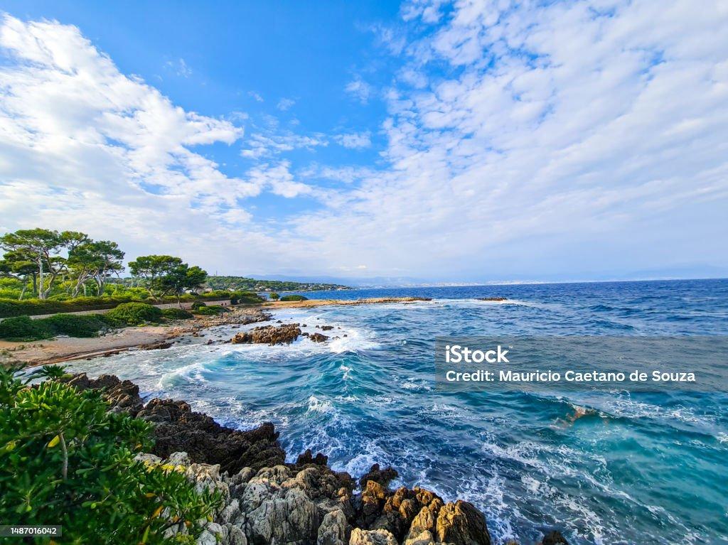 Beautiful Seascape In Antibes France Wallpaper image