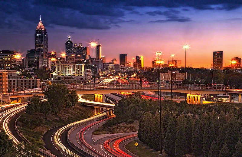 Atlanta City Night Wallpaper Pictures