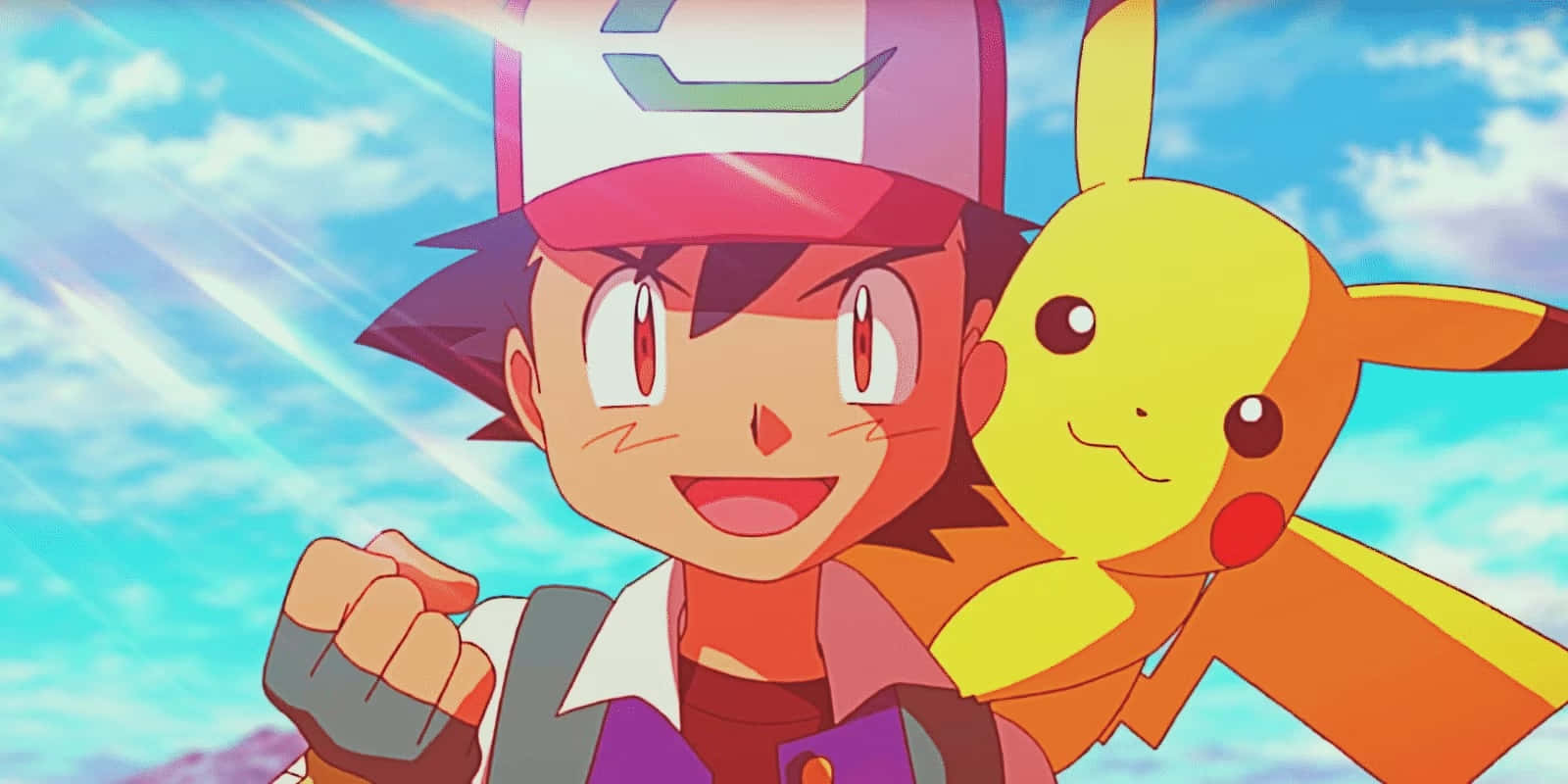 Ashand Pikachu Victory Pose Wallpaper