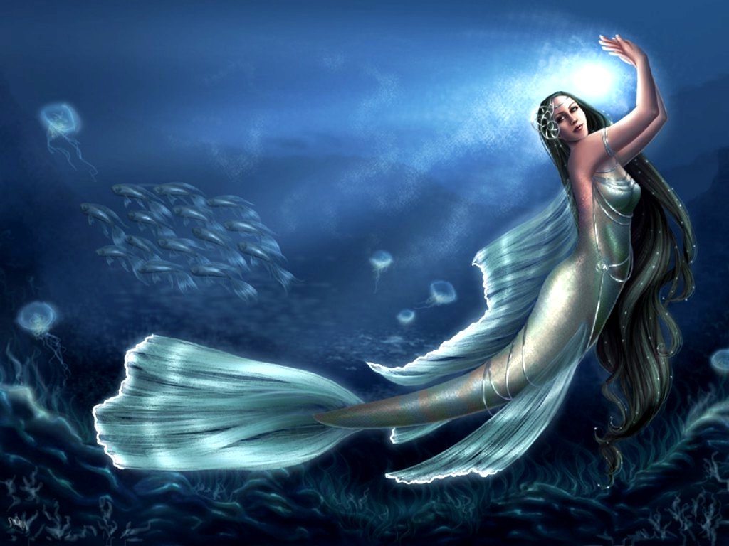 Original fantasy character beauty girl water long hair beautiful mermaid  wallpaper  1440x1973  980590  WallpaperUP