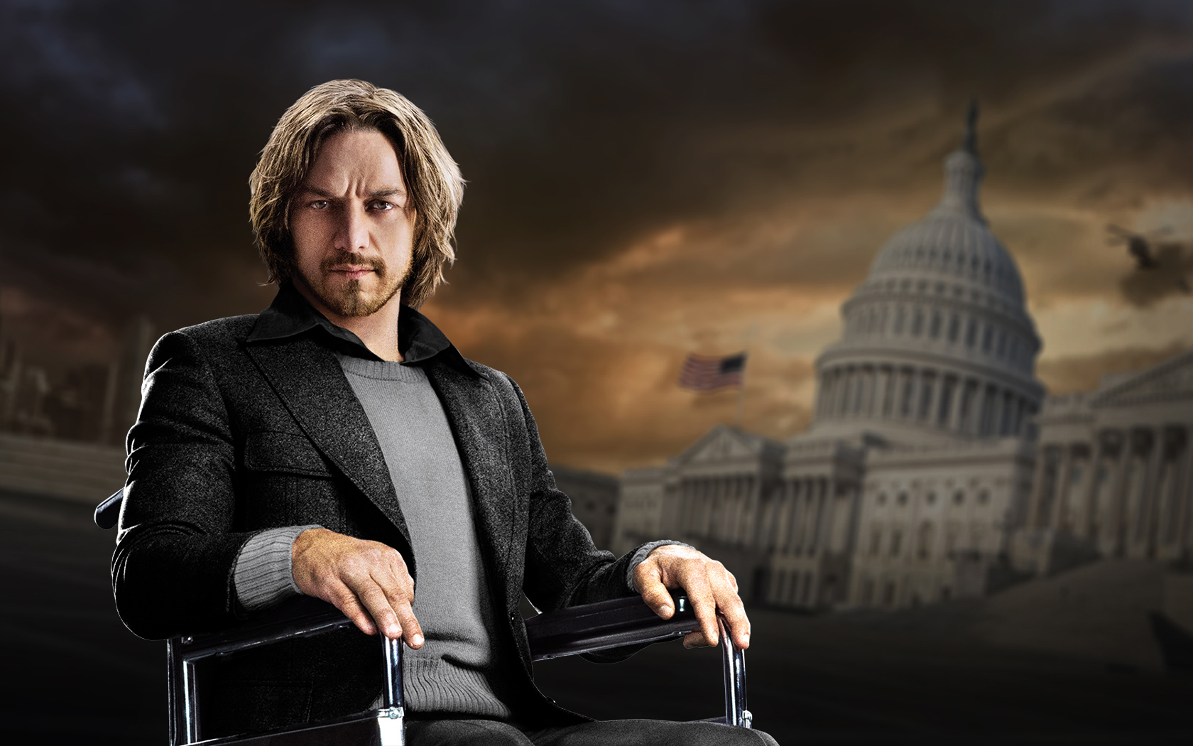 Young Professor Xavier Played By James McAvoy Wallpaper and