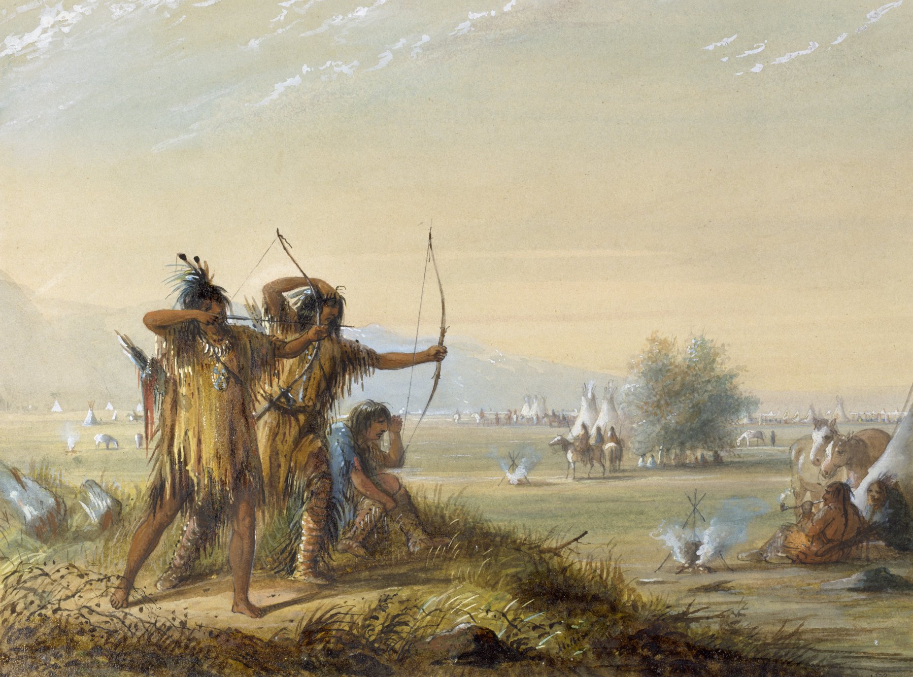 Bow Arrow Hunting Weapon Native American Indian Western Wallpaper