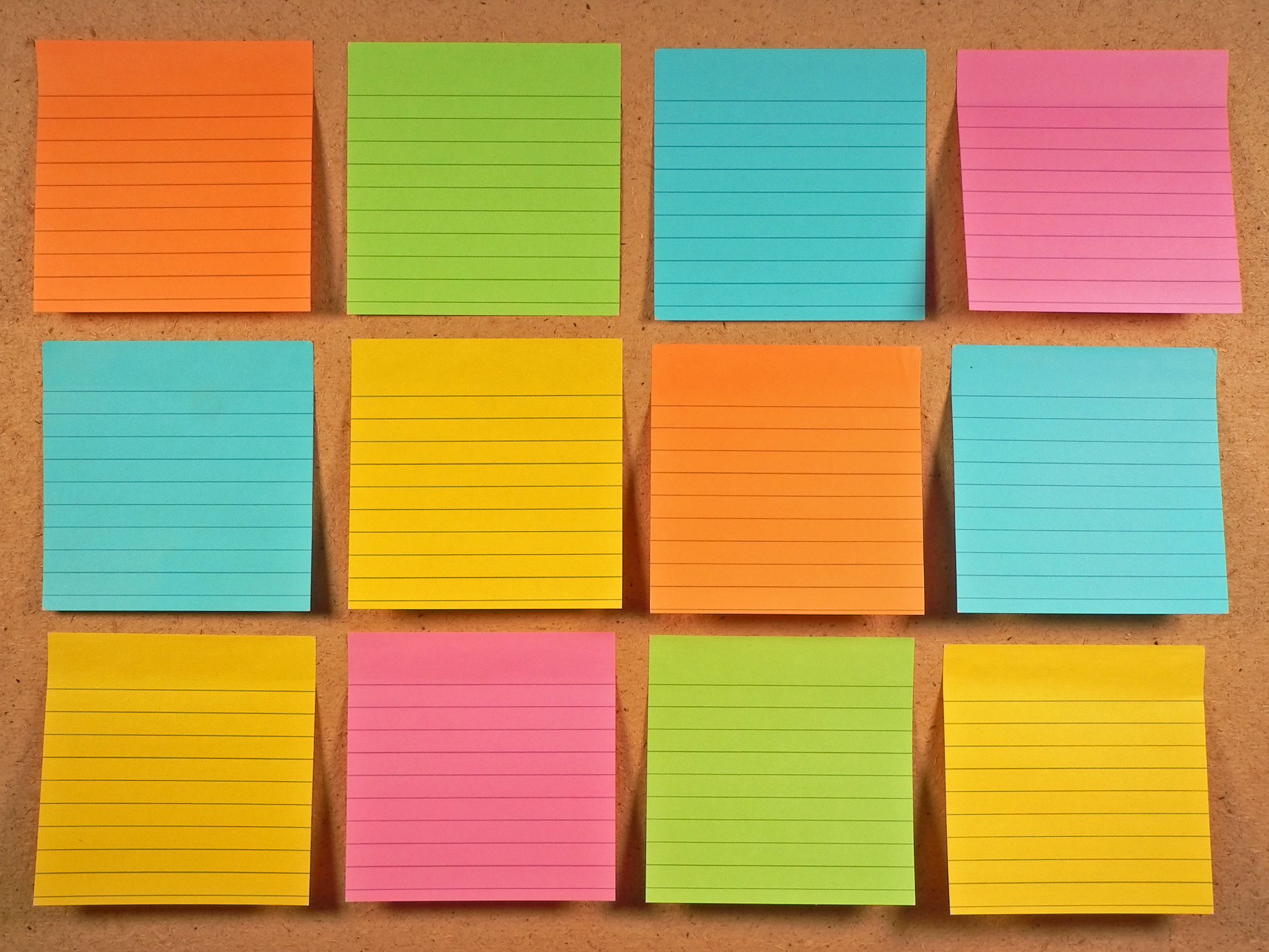 Sticky Notes Full Color Wallpaper S