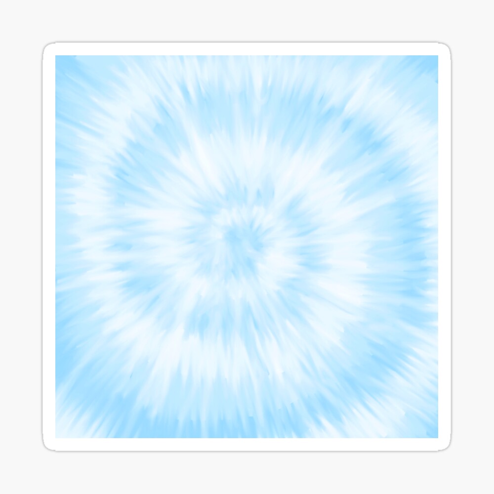 Blue Tie Dye Wallpaper Poster By Pastel Paletted