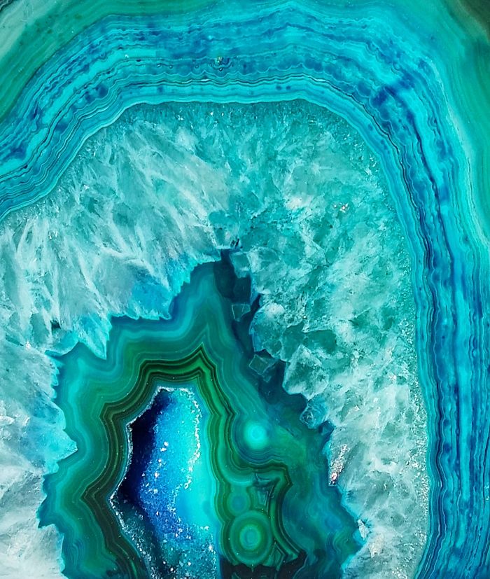 Geode Art Print Society In Blue Room Decor Watercolor
