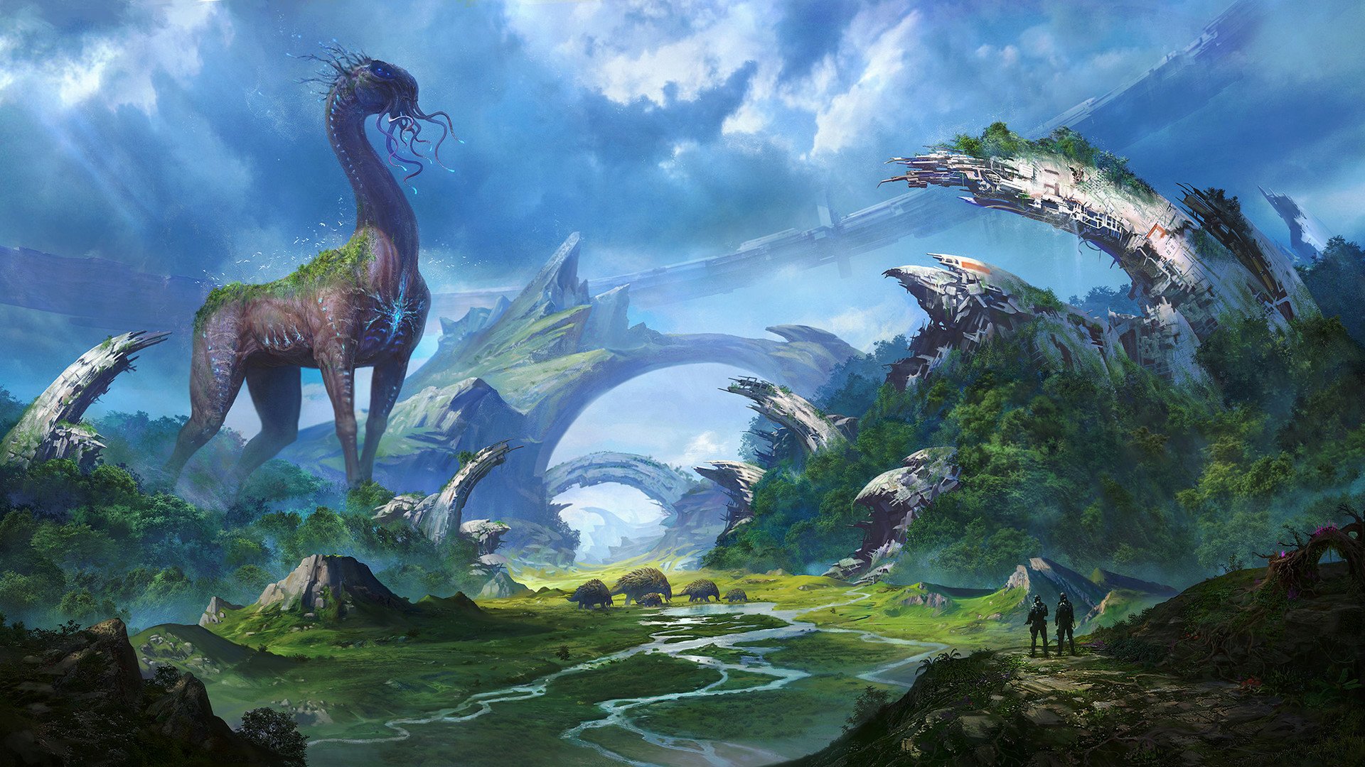Sci Fi Landscape HD Wallpaper By Jin Lh