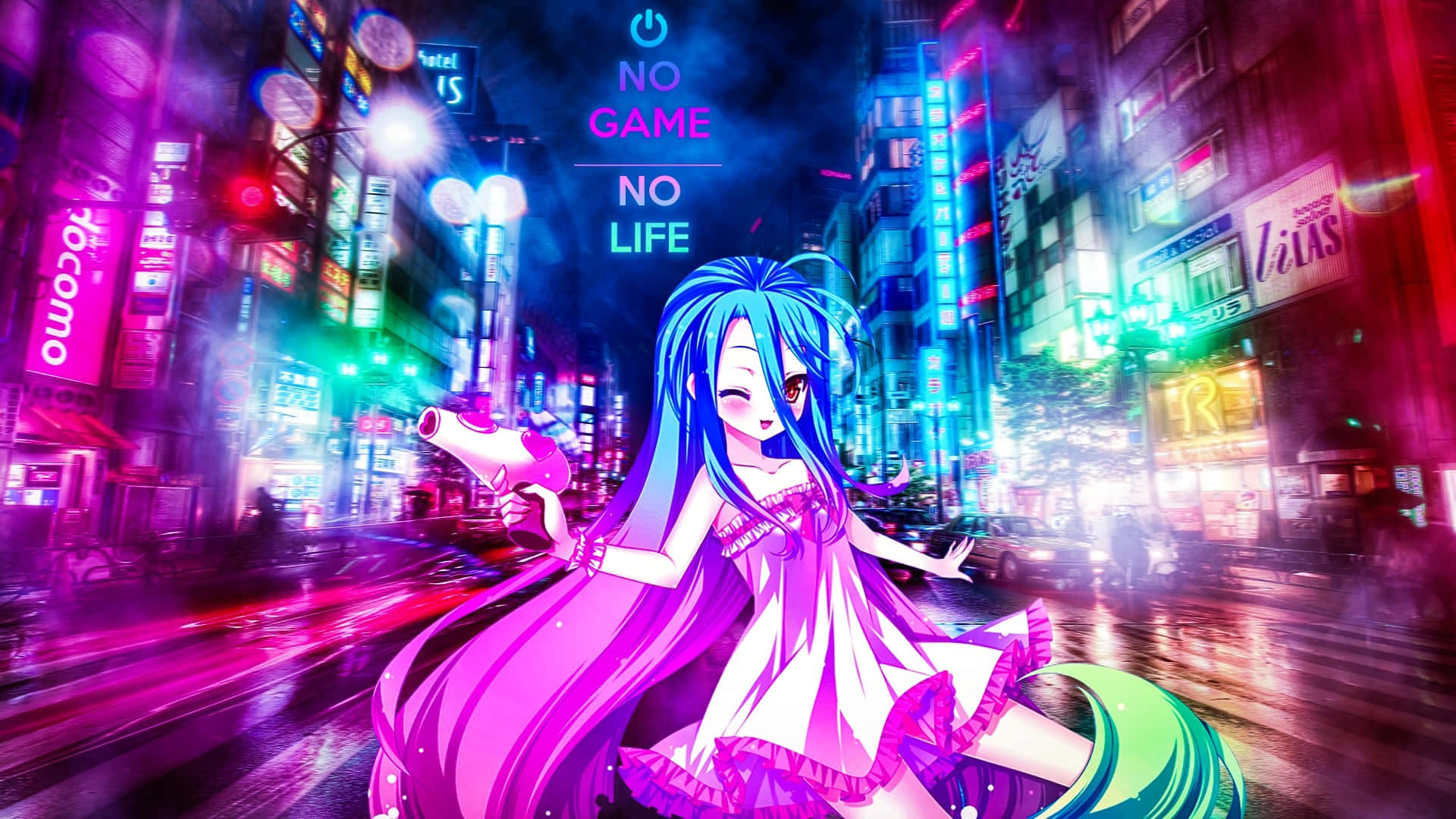Anime Night Background Wallpaper