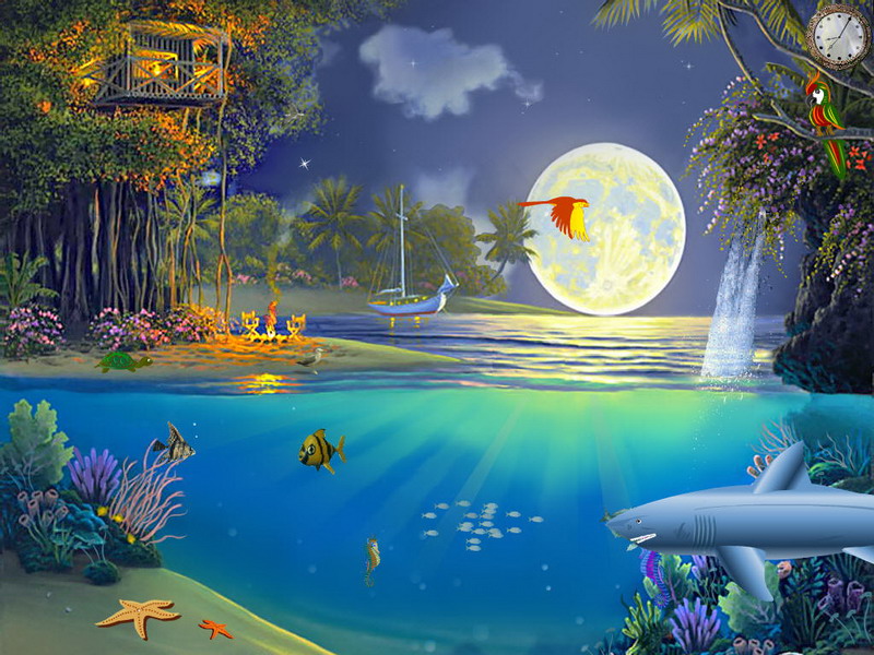 Tropical Screensaver Aquaworld Fullscreensavers