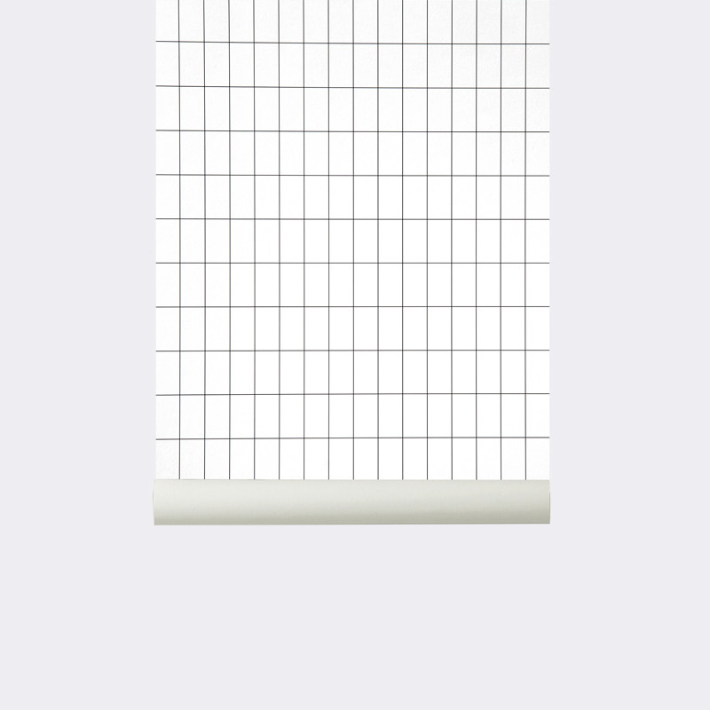 Grid Wallpaper In Black White Design By Ferm Living