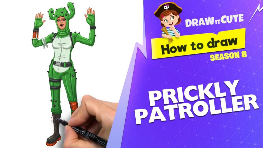 How To Draw Prickly Patroller Fortnite Season Tutorial