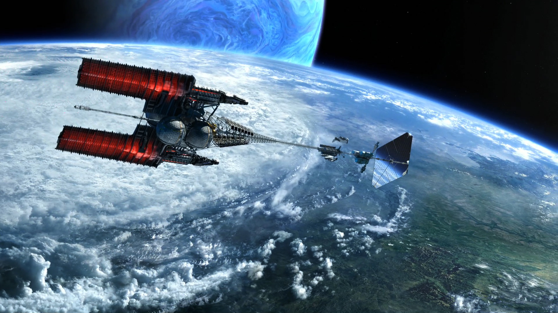 Interstellar Vehicle Venture Star Over Pandora From Avatar Desktop