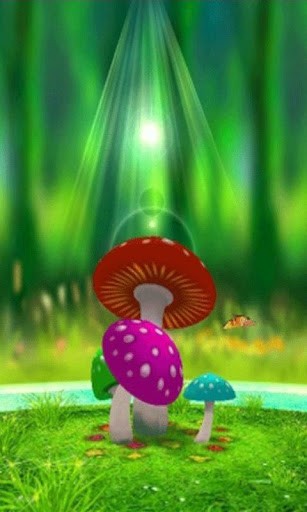 3d Mushrooms Live Wallpaper Cool HD