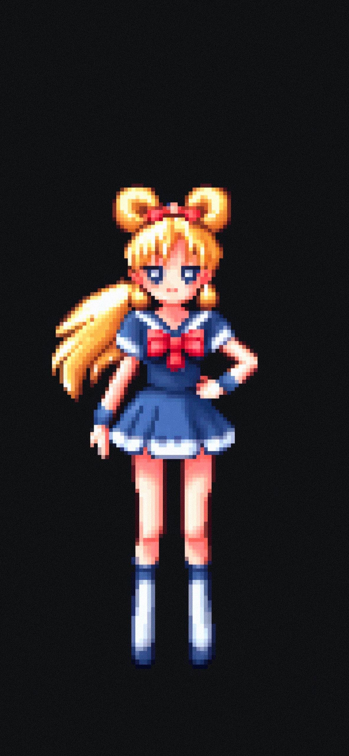Sailor Moon Usagi Pixel Art Wallpaper Best Anime