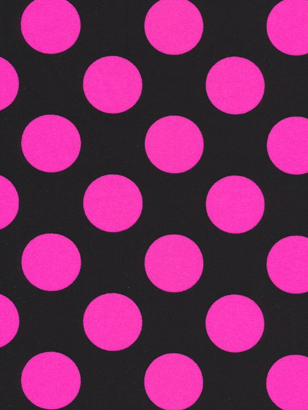  pink black polka dot wall border decal with white background wall 600x798