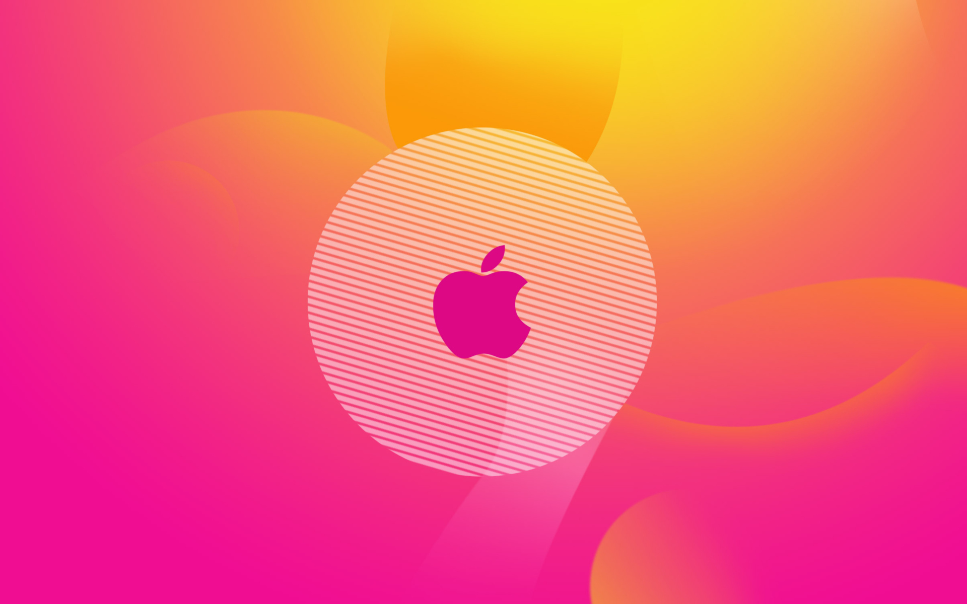 Pinky Apple Logo Wallpaper For Widescreen Desktop Pc