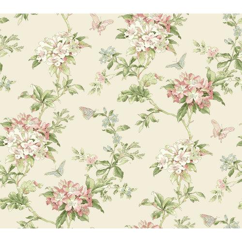York Wallcoverings Er8217 Waverly Cottage Fawn Hill Wallpaper