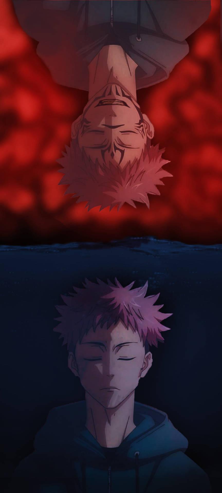 Sukuna And Yuji Jujutsu Kaisen iPhone Wallpaper