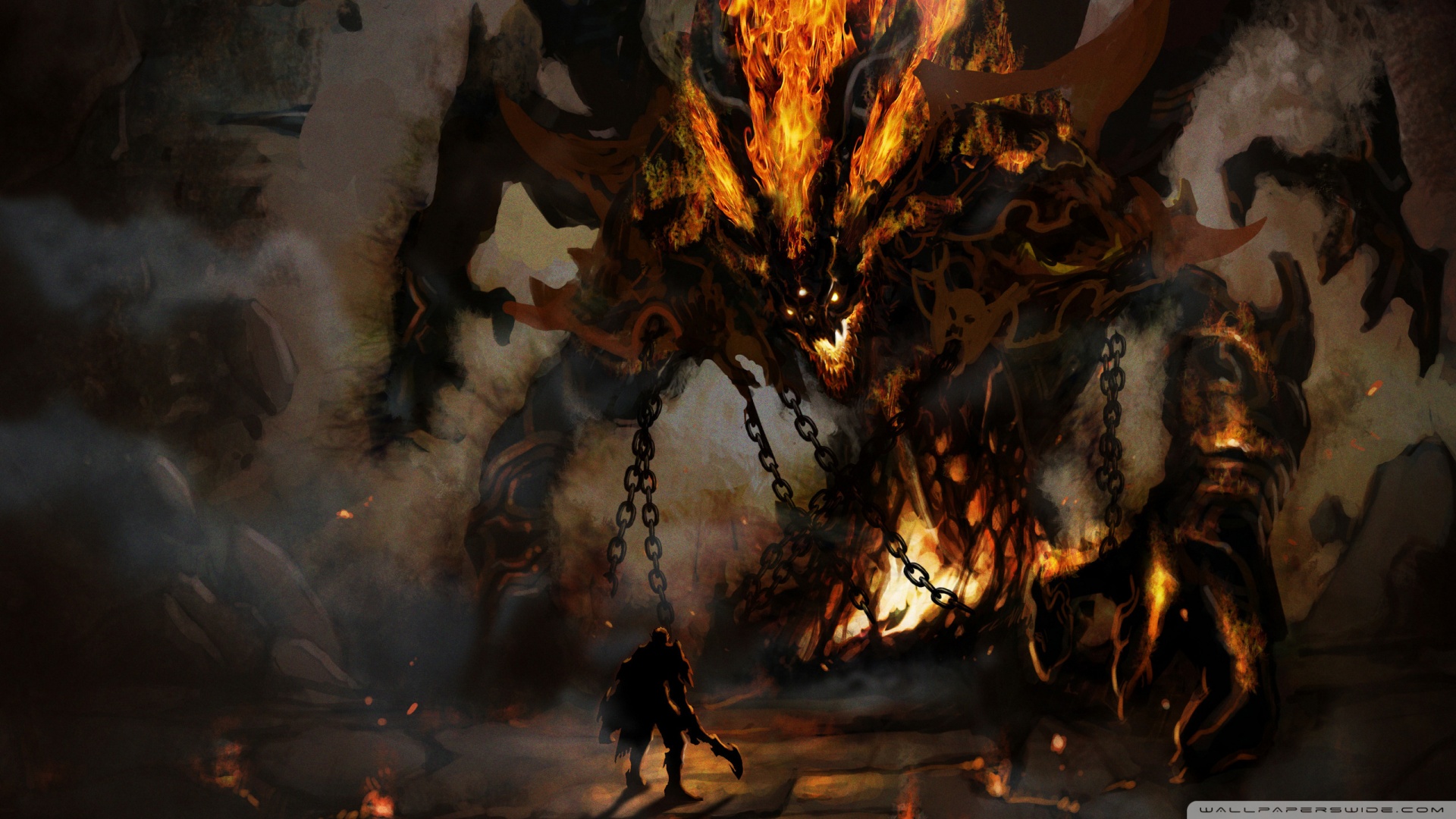 Fire Demon Wallpaper