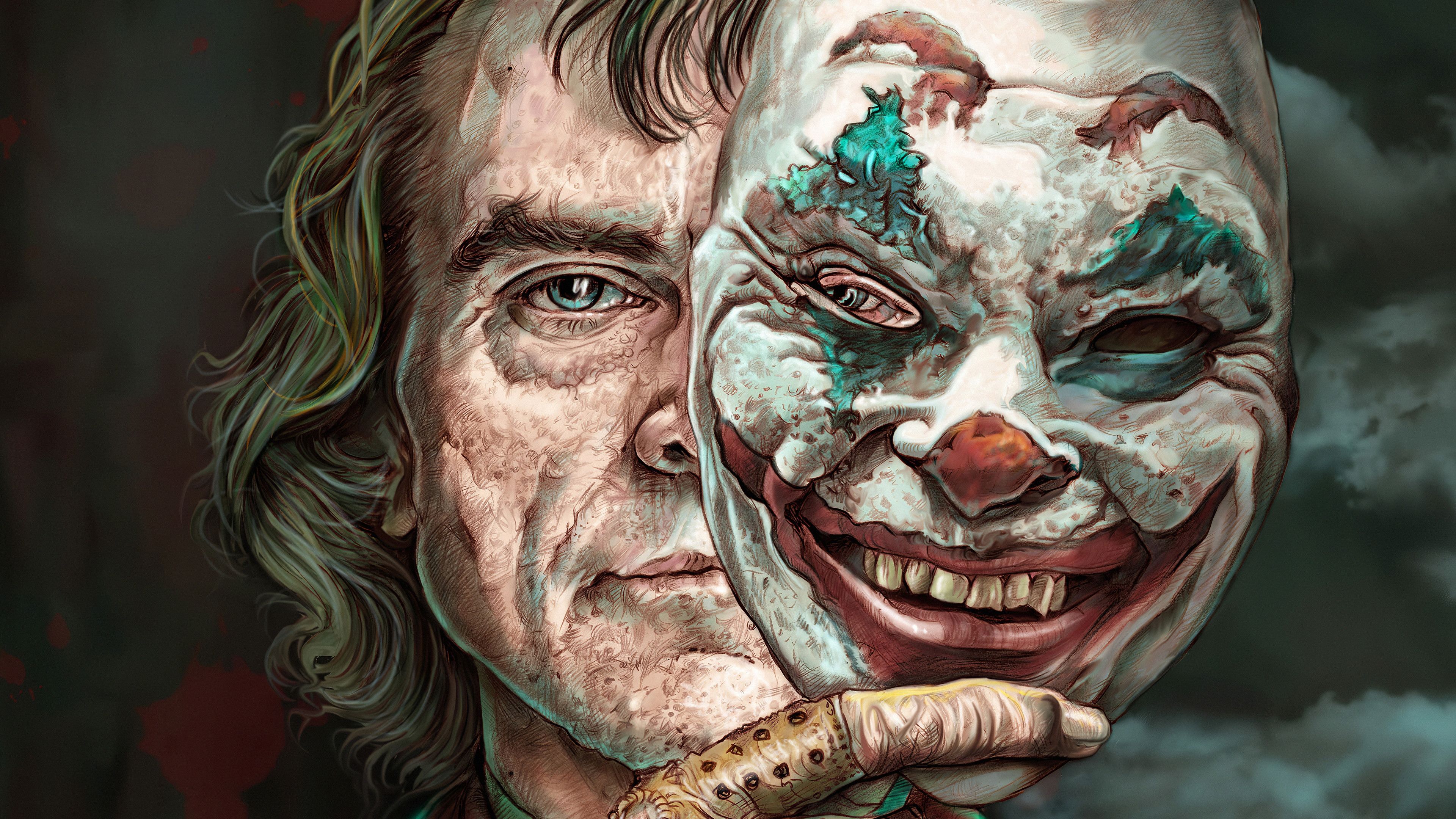 Joker Mask Artwork Dc Universe Wallpaper