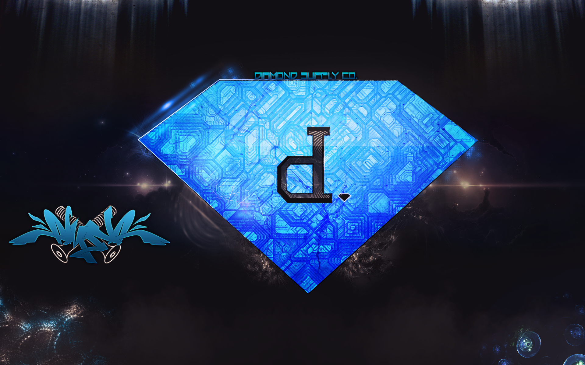 diamond supply co logo blue png