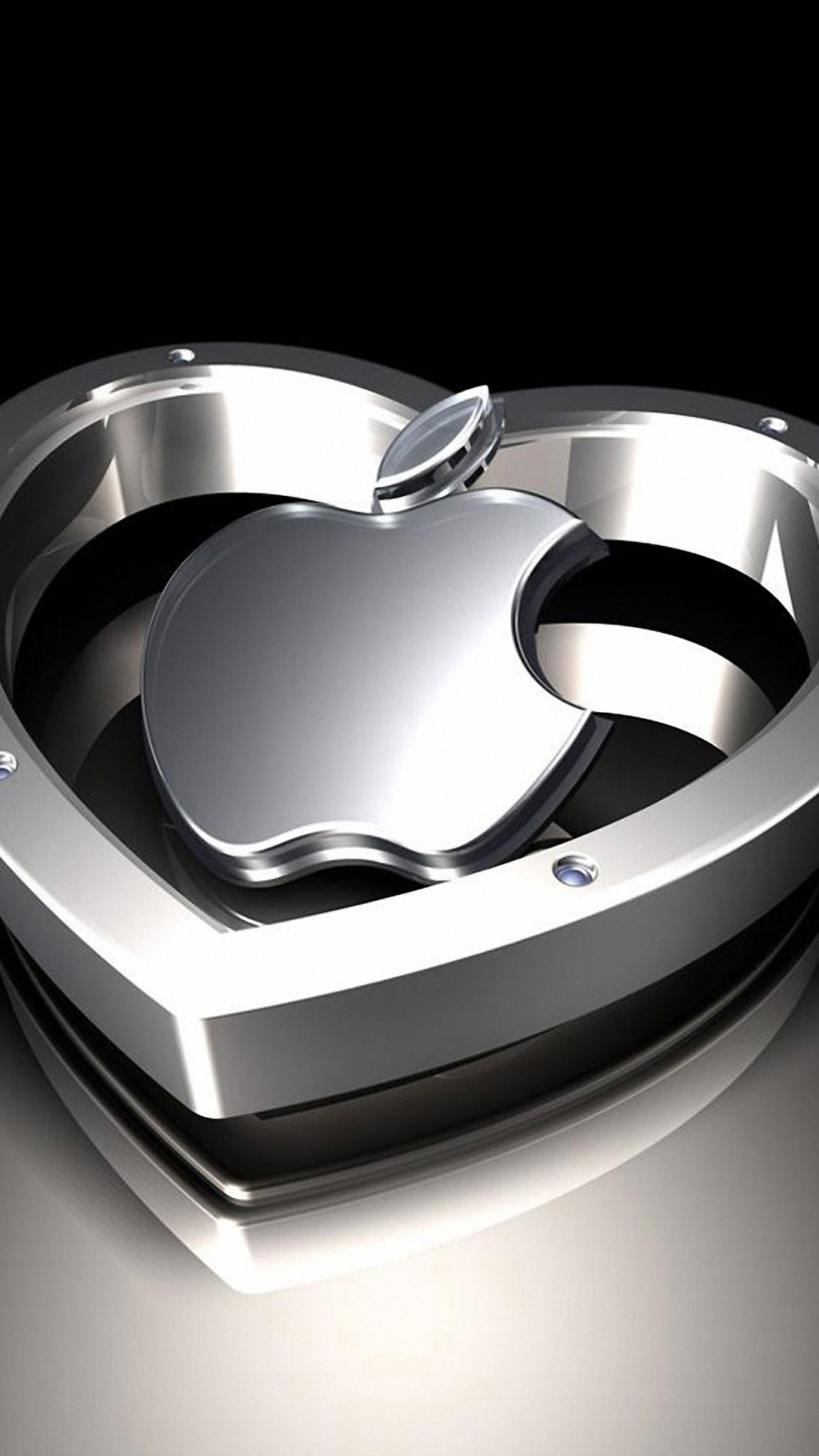 Hd 3d Heart Apple Wallpaper For Iphone 6s Plus