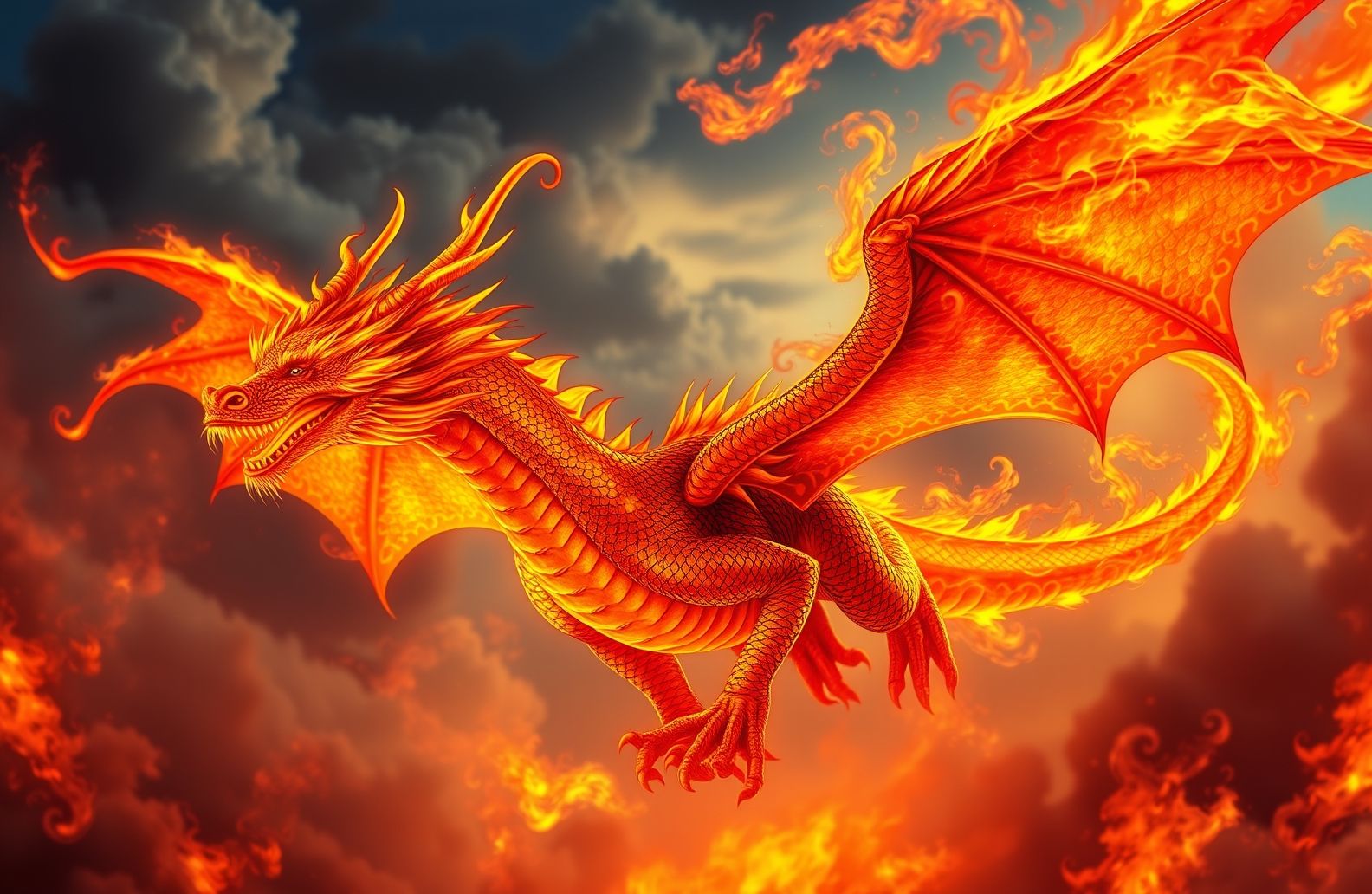 Fire Dragon Wallpaper