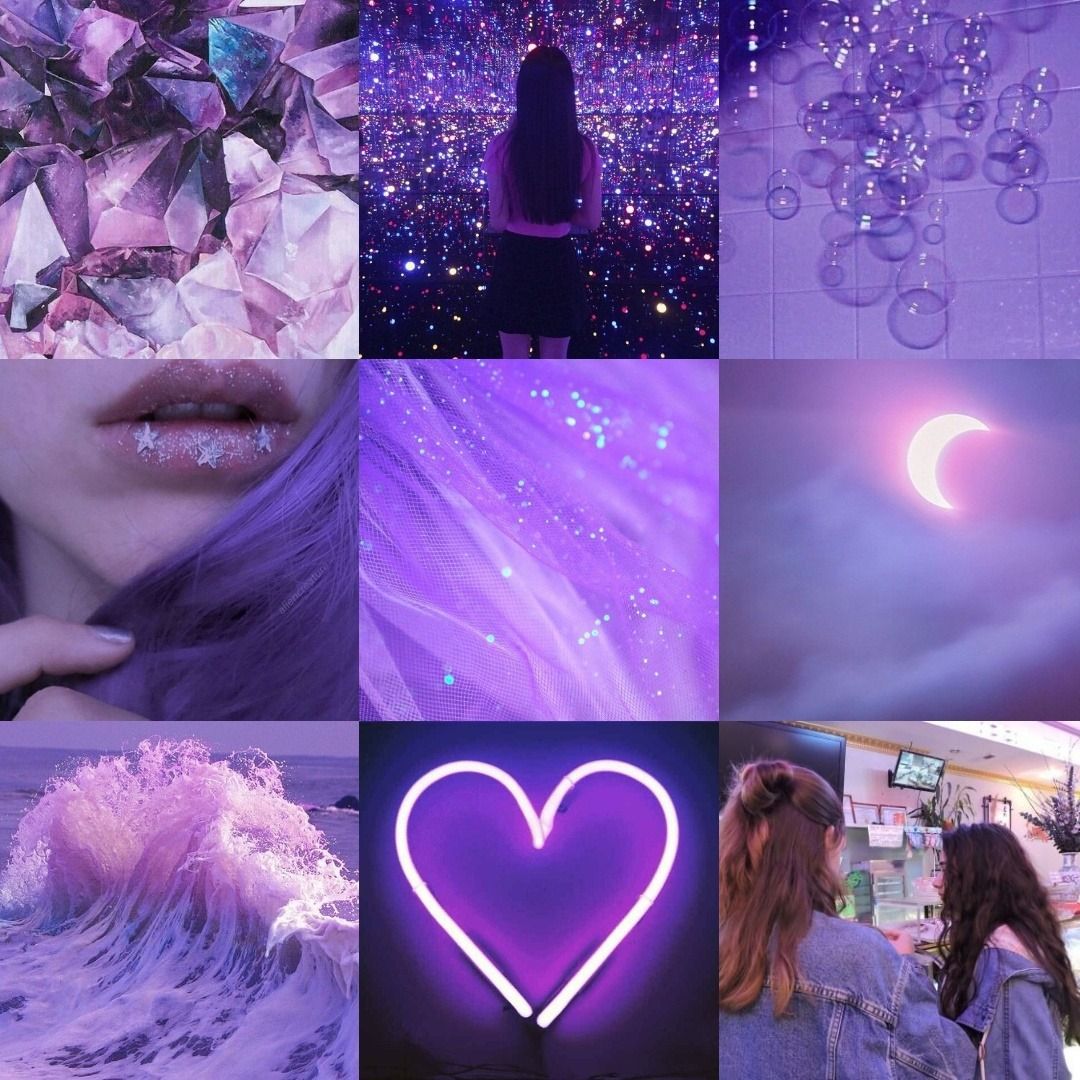 Zodiac Signs Aesthetic Colors Aquarius Purple