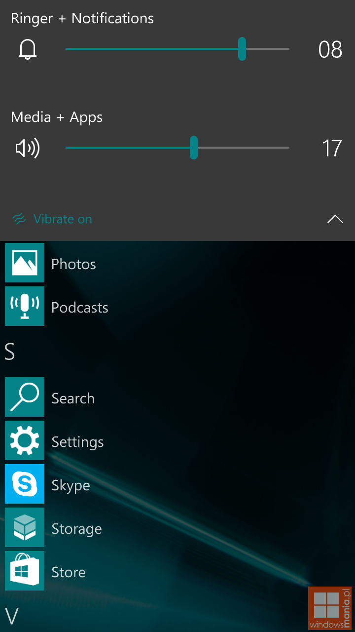 Windows 10 Mobile Build 10162 Screenshots Wallpaper geleakt 720x1280