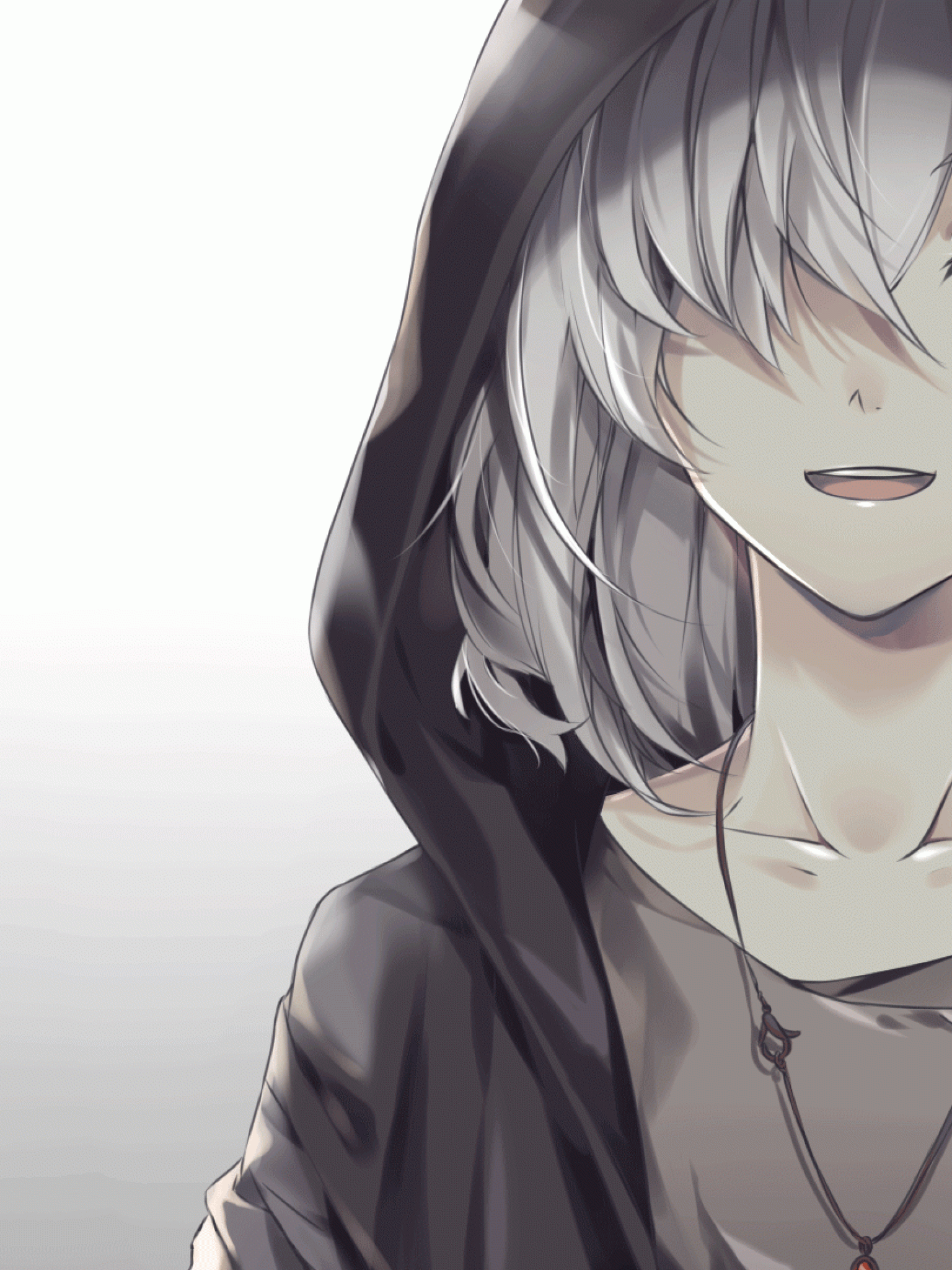 Sad Anime Boy Wallpaper HD With Hoodie