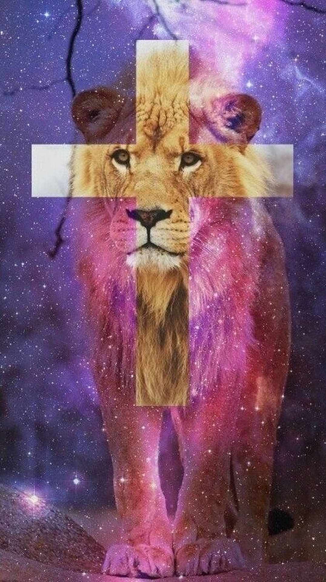 Galaxy Lion Wallpaper