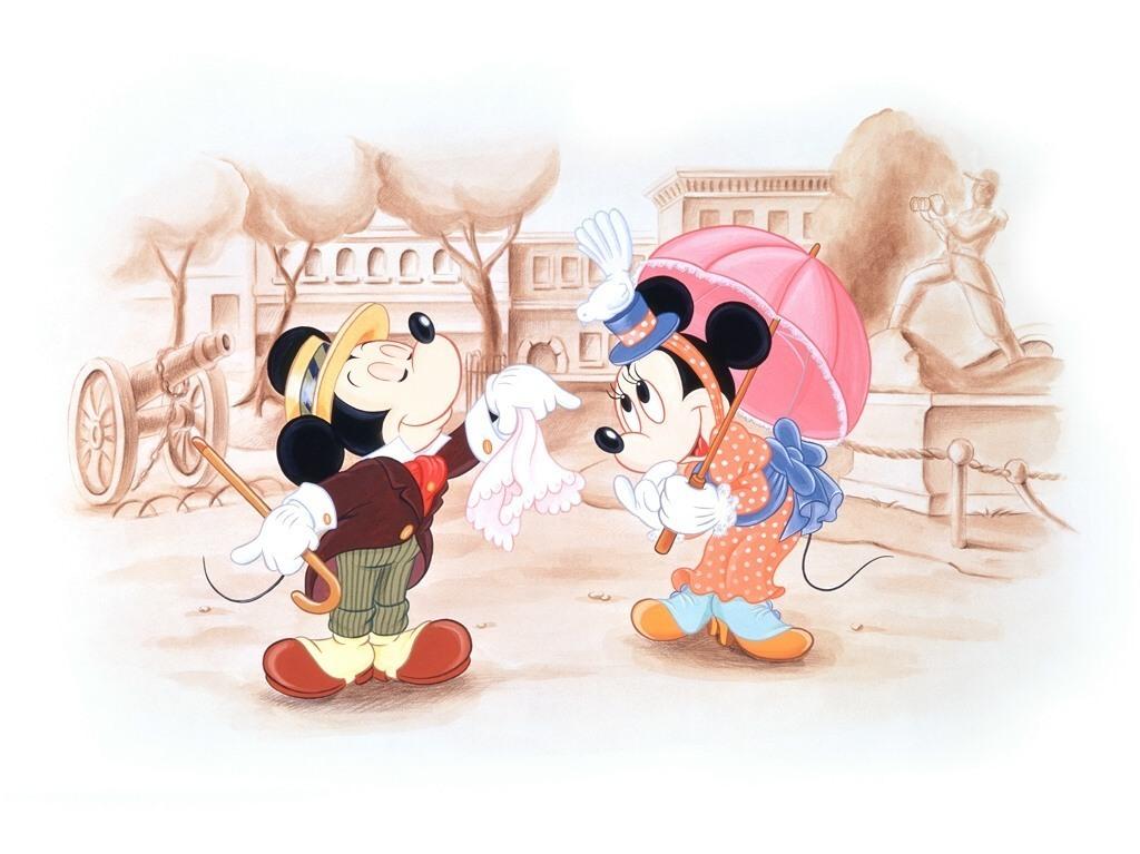 Mickey And Mini Classic Disney Wallpaper
